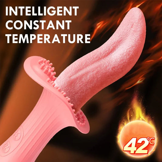 10 Modes Tongue Licking Vibrator For Women G Spot Clitoral Stimulator Dildo Nipple Female Masturbator Vibrators Sex Toys Aldult